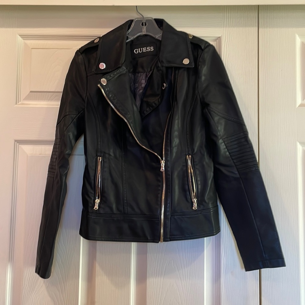 Black Guess Moto Jacket